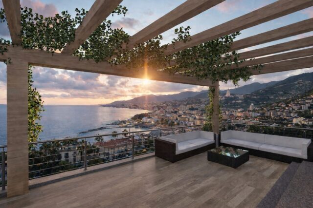 Immagine Photogallery Terrazza al tramonto su Sanremo