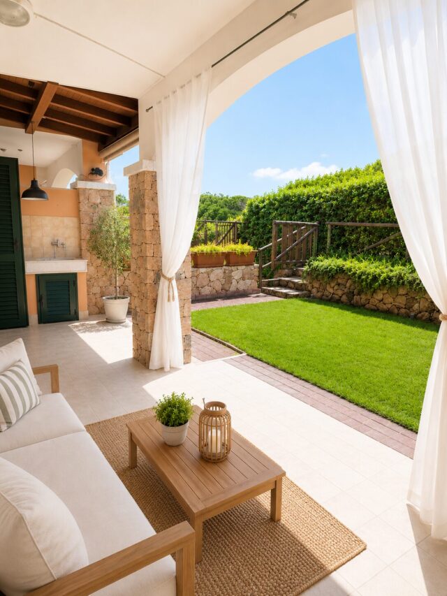 Veranda arredata